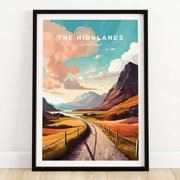 Scottish Highlands Art Print Scenic Wall Decor Birthday amp Wedding Anniversary Gift Highl