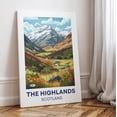 thumbnail image 1 of Scottish Highlands Landscape Wall Art Mountain Travel Decor, Unframed Canvas Size 24x36, 1 of 4