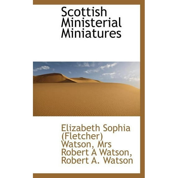 Scottish Ministerial Miniatures (Hardcover)