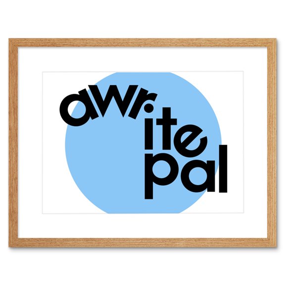 Scottish Phrase Awrite Pal Scotland Slang Friendship Framed Art Print