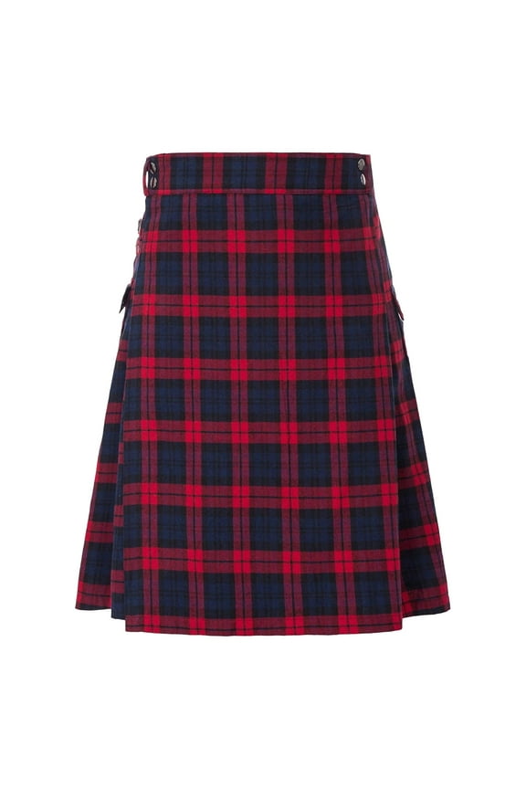 Scottish Skirts Mens Utility Kilt Scottish Tartan Apparel Black & Irish Hybrid Kilts Men Pants Kilt Scotland Gothic Kendo Pocket Skirts
