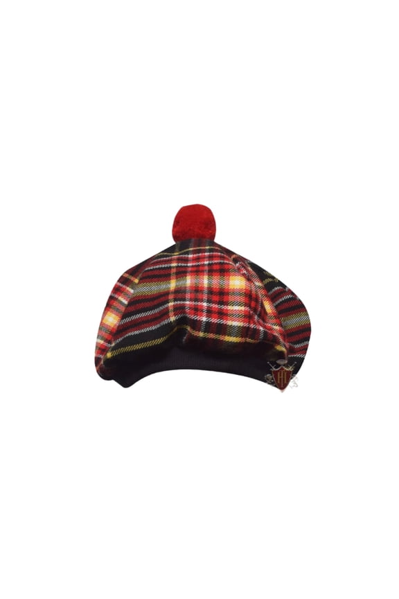 Scottish Tam O' Shatner Hat in Traditional Fire Fighter Tartan