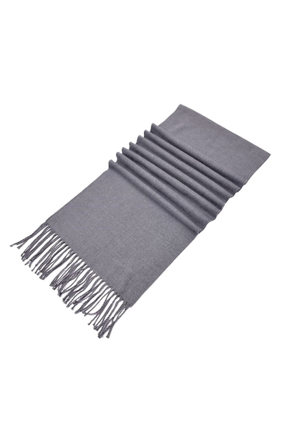 Scottish Tartan Plaid Scarf for Women, Winter Warm Long Scarf, Shawl Wrap with Fringes for Cold Weather, Soft Neck Wrap for Travel, Outdoor, Daily Wear, Classic Lightweight Gray