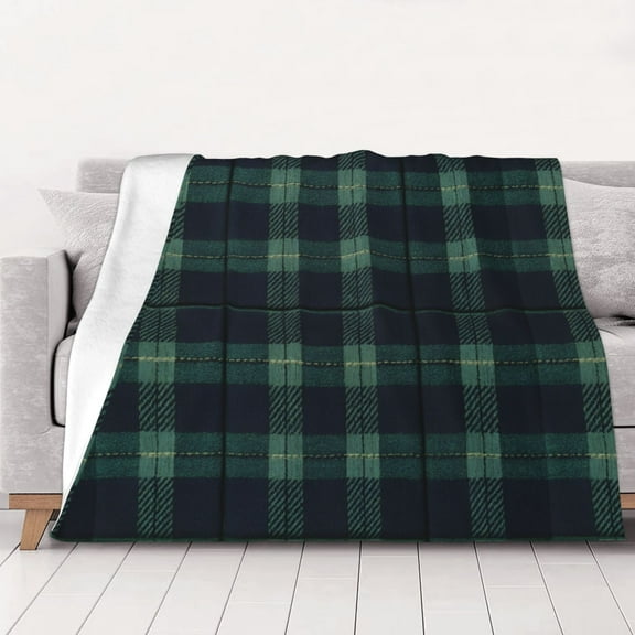 Scottish Tartan Plaid Warm Cozy Plush Throw Blanket for Couch Bed Sofa 40"x30"