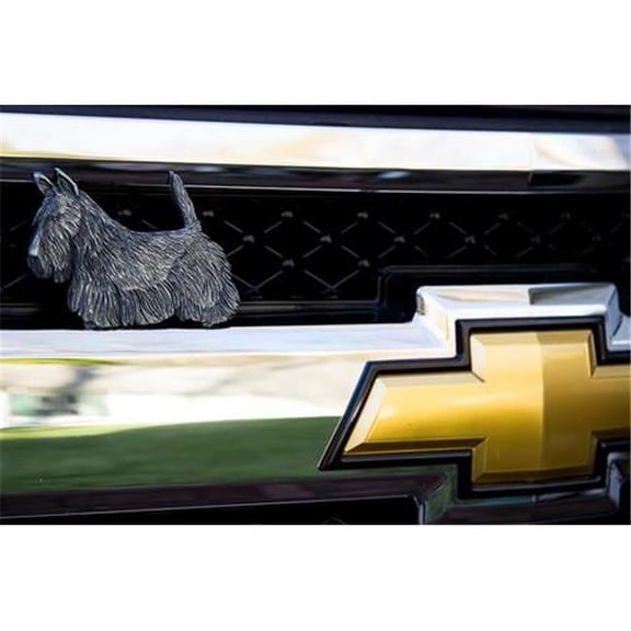 Scottish Terrier Antique Pewter Ornament, 3 x 4.375 in.