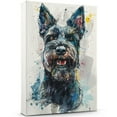 thumbnail image 1 of Scottish Terrier Canvas Wall Art, Modern Cute Colorful Scottish Terrier Canvas Dog Art Pictures Wall Decor for Kids Bedroom Decoration Unframed 8x12 inches, 1 of 5