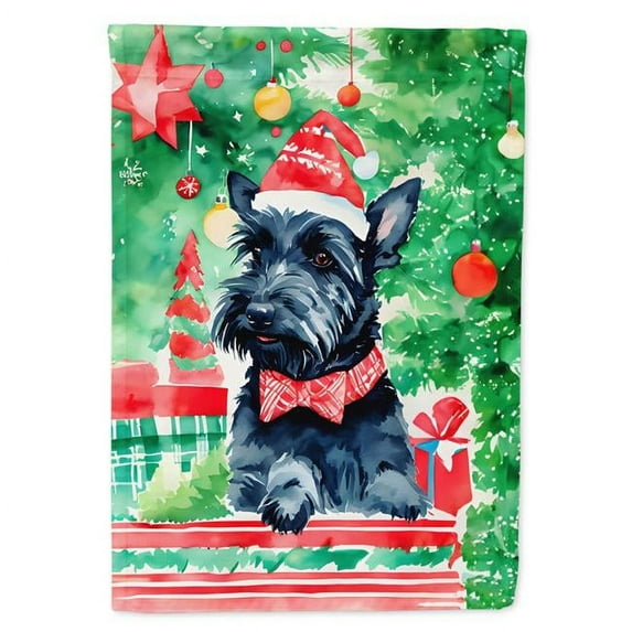 Scottish Terrier Christmas Garden Flag 11.25 in x 15.5 in