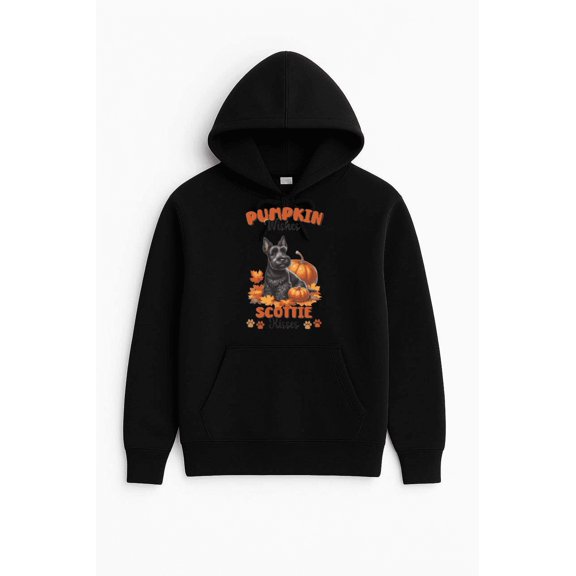 Scottish Terrier Dog Autumn Fall Season Pet Lover Casual Graphic Hoodie Shirt, for men & women, up to size 5XL