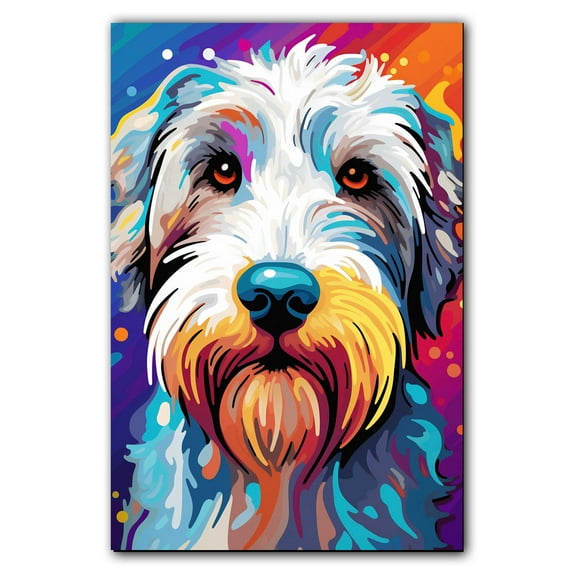 Scottish Terrier Dog Canvas Wall Art Colorful Pets Graffiti Highland Canvas Oil Painting Canvas Print Street Art Modern Artwork Living Bedroom Bathroom Home Office Decor