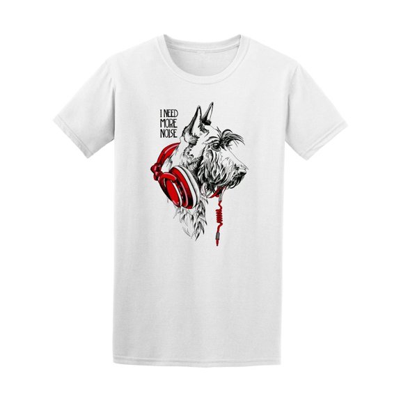 Scottish Terrier Dog Headphones Tee Men's -Image by Shutterstock