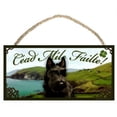 thumbnail image 1 of Scottish Terrier Dog Irish Welcome Sign / Plaque C�ad M�le F�ilte featuring the art of Scott Rogers, 1 of 2