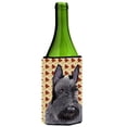 thumbnail image 1 of Scottish Terrier Fall Leaves Portrait Wine bottle sleeve Hugger - 24 oz., 1 of 1