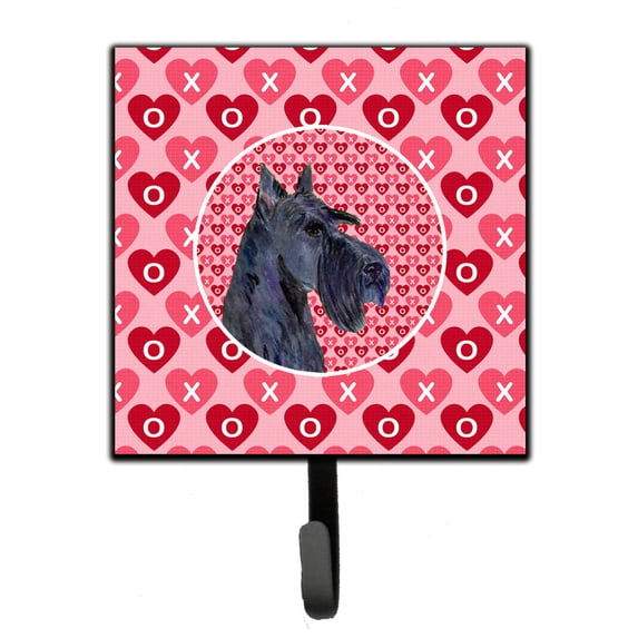 Scottish Terrier Hearts Love Valentines Day Portrait Leash or Key Holder