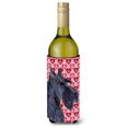 thumbnail image 1 of Scottish Terrier Hearts Love Valentines Day Portrait Wine Bottle Hugger, 1 of 1