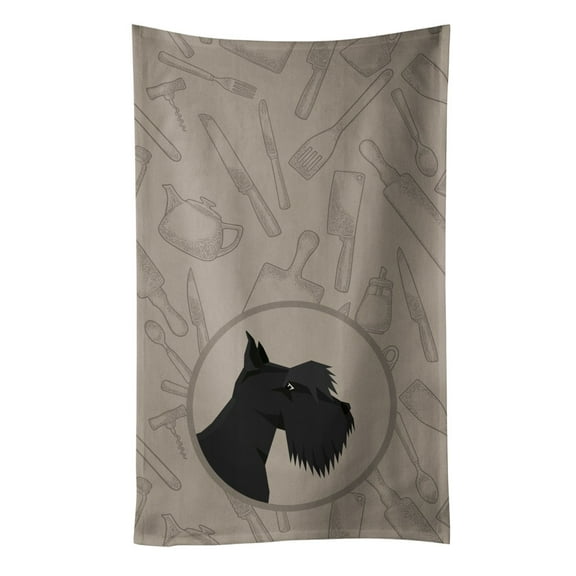 Scottish Terrier In the Kitchen Kitchen Towel