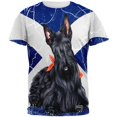 thumbnail image 1 of Scottish Terrier Live Forever All Over Adult T-Shirt - Large, 1 of 2