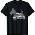 thumbnail image 1 of Scottish Terrier Scottie Dog Word Art Dog Lovers T-Shirt T-Shirt, 1 of 3