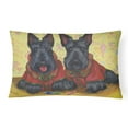 thumbnail image 1 of Scottish Terrier Scotties Rule Canvas Fabric Decorative Pillow, 1 of 3