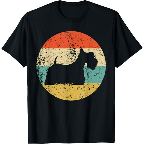 Scottish Terrier Shirt - Vintage Retro Scottie Dog T-Shirt