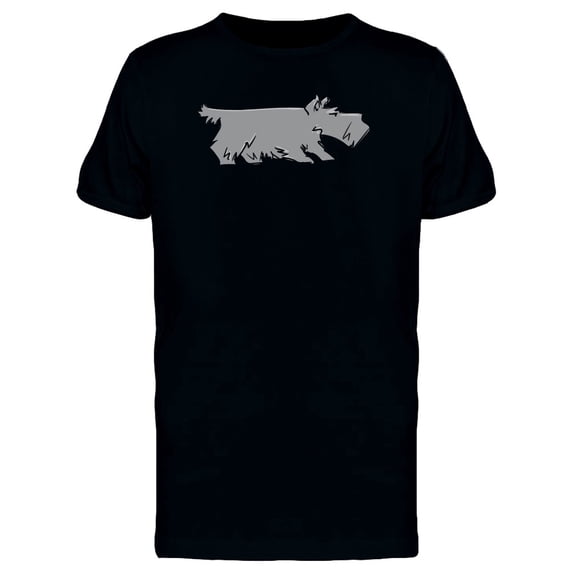 Scottish Terrier Sniffing T-Shirt Men -Image by Shutterstock, Male Medium
