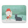 thumbnail image 1 of Scottish Terrier Snowman Christmas Machine Washable Memory Foam Mat, 1 of 4