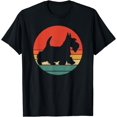 thumbnail image 1 of Scottish Terrier Vintage Silhouette Retro Scottie Dog Gift T-Shirt, 1 of 4