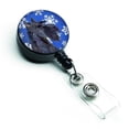 thumbnail image 1 of Scottish Terrier Winter Snowflakes Holiday Retractable Badge Reel, 1 of 1