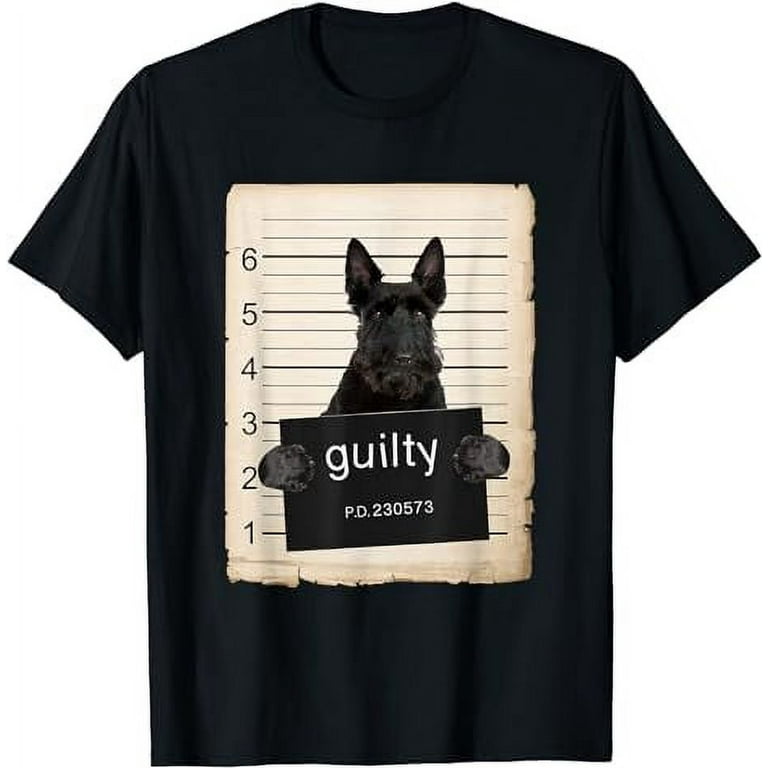 Scottish Terrier Dog Dog Mug Shot Bad Dog Shirt Scottish Terrier Dog Dog Mug Shot Bad Dog Shirt
