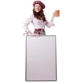 thumbnail image 1 of Scottish Woman with Sign Board Cardboard Cutout Cardboard Cutout, 1 of 1