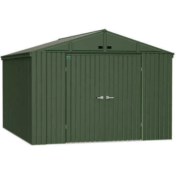 Scotts 10 x 12 x 8 ft Green Lawn Care Storage Shed