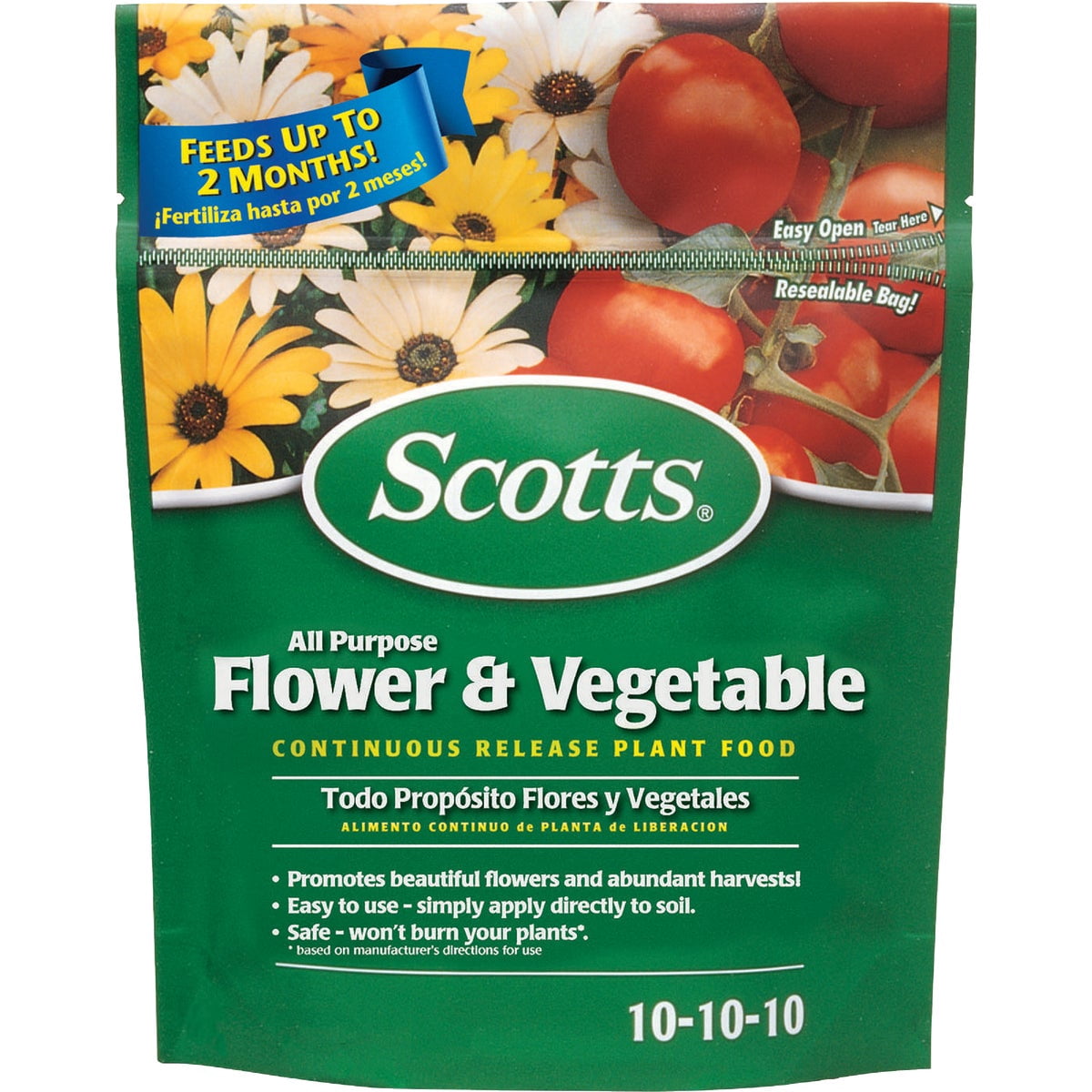 6-pack Scotts All Purpose Flower and Vegetable Plant Food Granules - Continuous Release - 6 Pack, 3 lbs — Outdoor & Indoor Plant Use, Easy Application