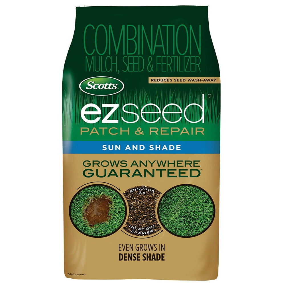 Scotts 17540 EZ Seed Patch & Repair Sun and Shade Grass Seed Mix, 10 Lb, 1-0-0, Each