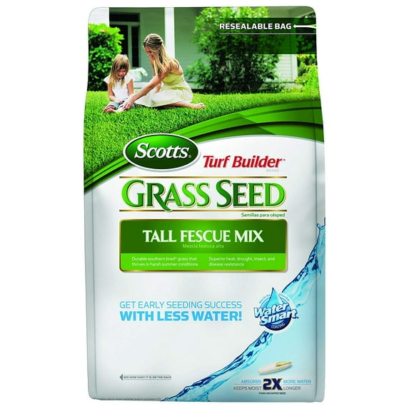 Scotts 18220 Turf Builder Tall Fescue Grass Seed Mix Bag, 3-Pound