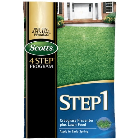 Scotts Lawns Crabgrass Preventer Plus Fertilizer, 5,000 sq ft with Fast Green Up After Winter