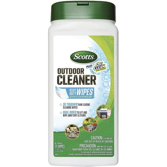Scotts 51601 Plus Oxi Clean Outdoor Cleaner Wipes