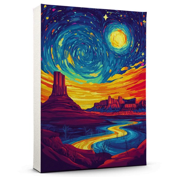 Scotts Addition Richmond Travel Canvas Prints, Virginia Starry Night Travel decor, Scotts Addition Richmond Map Poster, Virginia Travel Decor Artwork - 98AZ1231