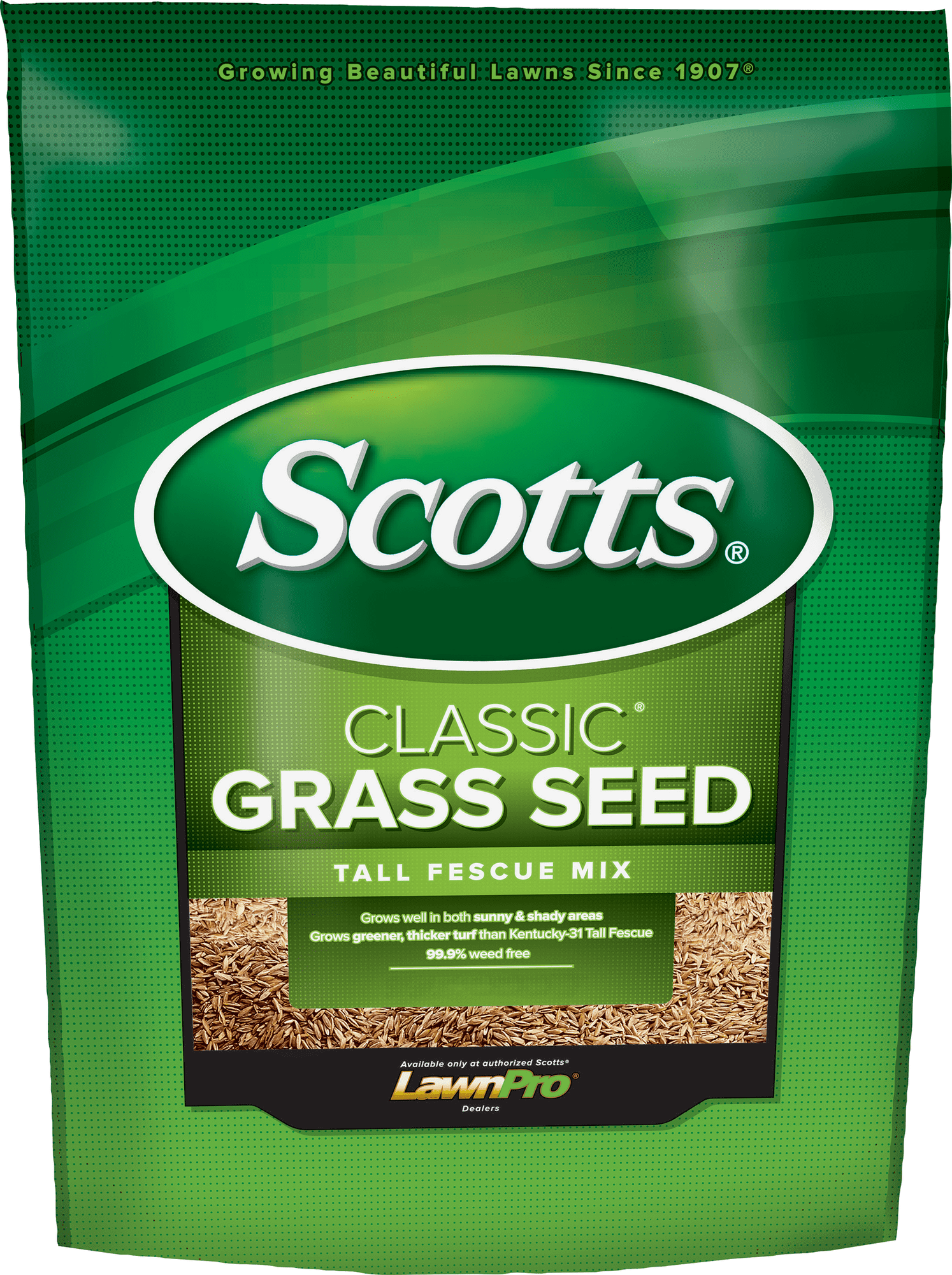 Scotts Classic Tall Fescue Grass Seed - Pack of 4 — Lawn & Landscape Use, Easy Application