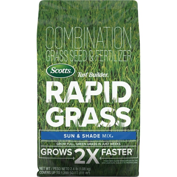 Scotts Co. Scotts Turf Builder Rapid Grass Sun & Shade Mix Seed & Fertilizer Combination - Single Pack