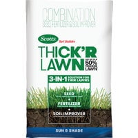 Scotts Co. Scotts Turf Builder ThickR Lawn Combination Grass Seed, Fertilizer, & Soil Improver - Pack of 3