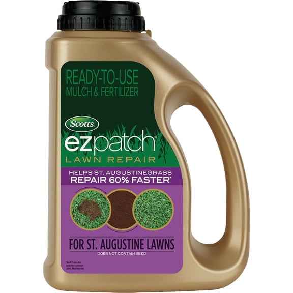Scotts EZ Patch Lawn Repair for St. Augustine Lawns, Combination Mulch and Fertilizer, 3.75 lbs. (6-Pack)
