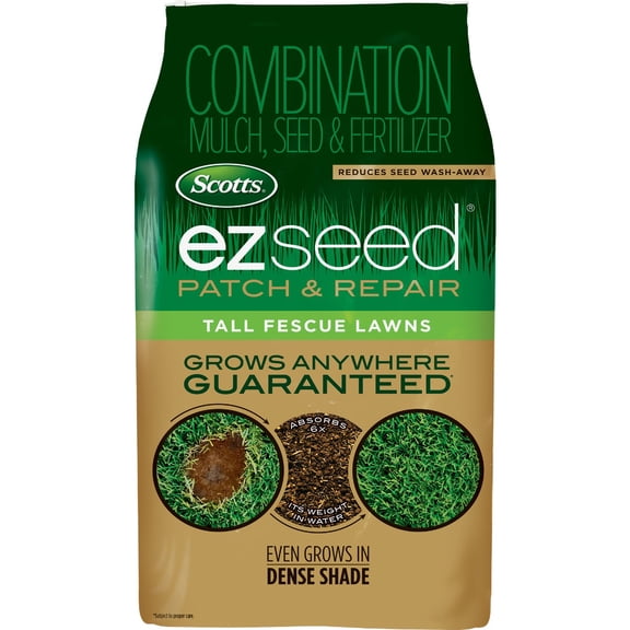 Scotts EZ Seed Patch & Repair Tall Fescue Lawns, Combination Mulch, Seed and Lawn Fertilizer, 10 lbs. (4-Pack)