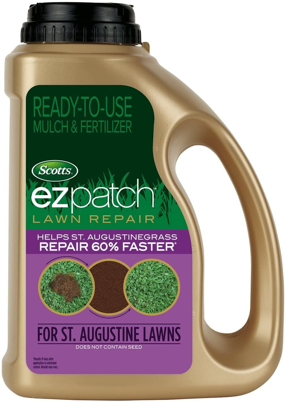 Scotts EZ Seed Sun & Shade Patch for St. Augustine Grass, 6 Pack - Helps Repair, Ready to Use