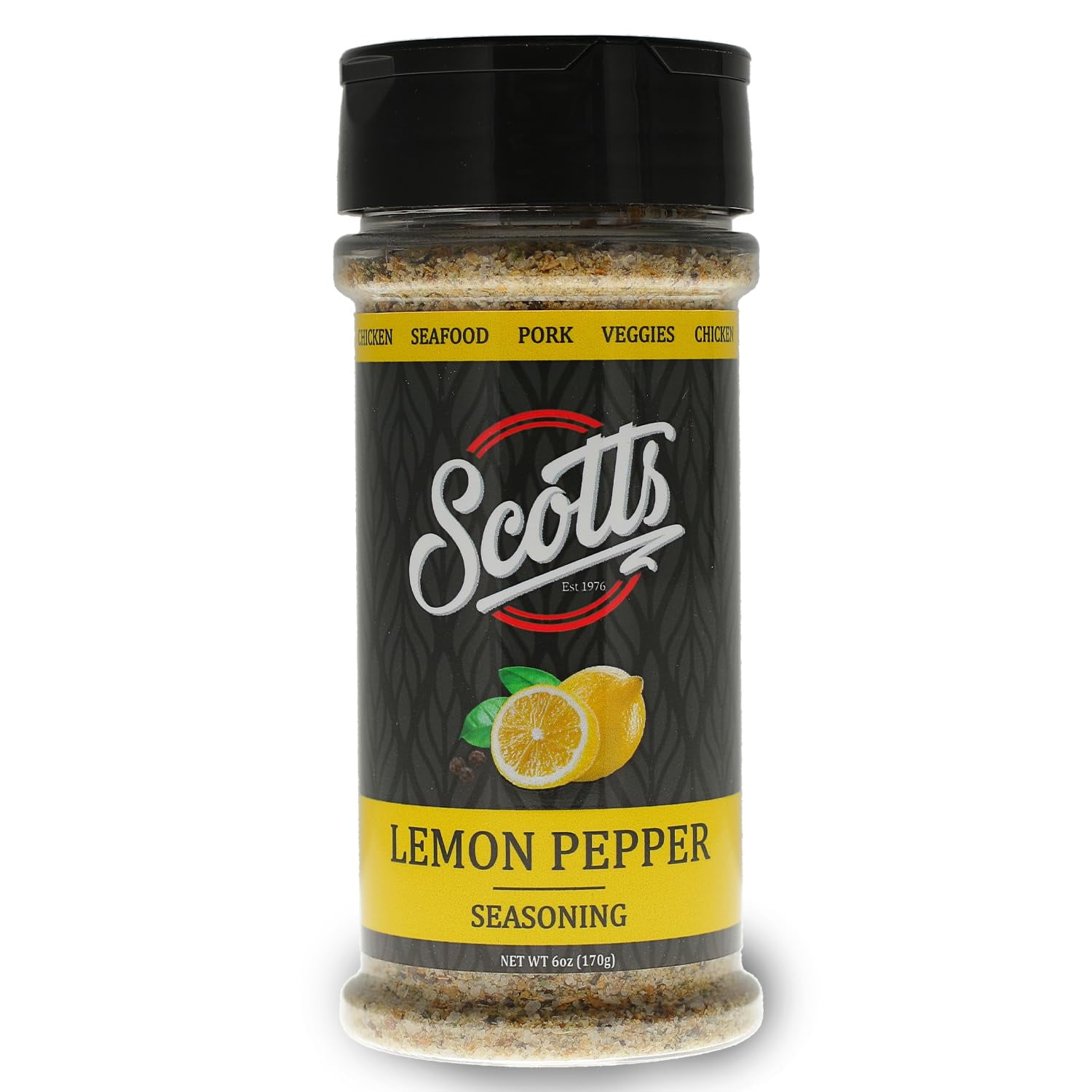 Scotts Food, Lemon Pepper DMF15 Seasoning, 6 Ounce