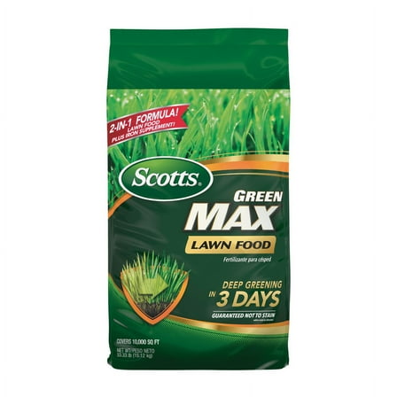 Scotts Green Max Lawn Fertilizer, 10,000 sq. ft., 33.33 lbs.