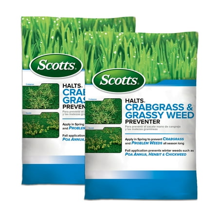 Scotts - Halts Crabgrass & Grassy Weed Preventer 2-Pack - Black
