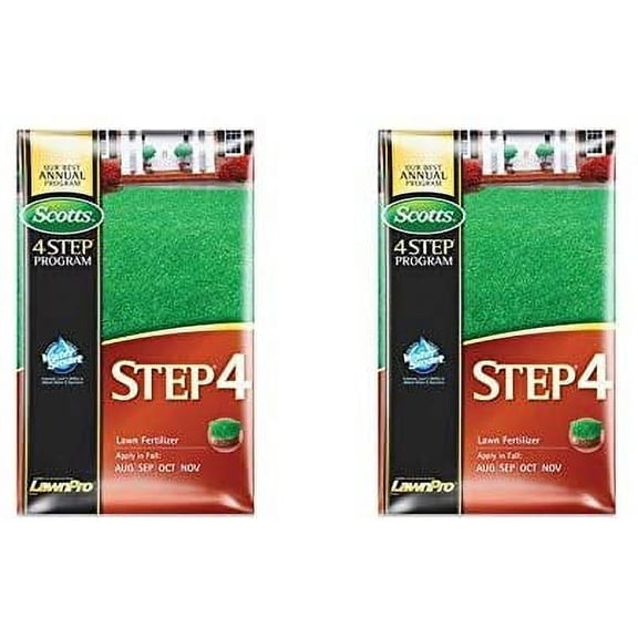Scotts LawnPro Step 4 Lawn Fertilizer - Granules, Synthetic, 32-0-12 - Pack of 2, 12.5 lb Outdoor & Indoor Plant Use, Easy Application