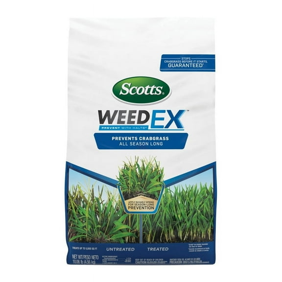 Scotts WeedEx Prevent Crabgrass Preventer Halts - Weed Preventer - 10.06 Lb, 5000 Sq Ft