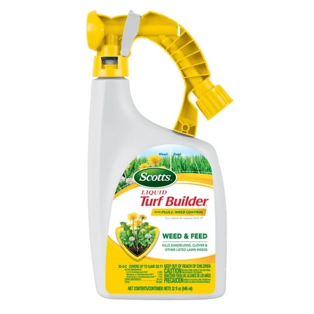 Scotts Liquid Turf Builder with Plus 2 Weed Control, 32 oz., 6,000 Sq. ft