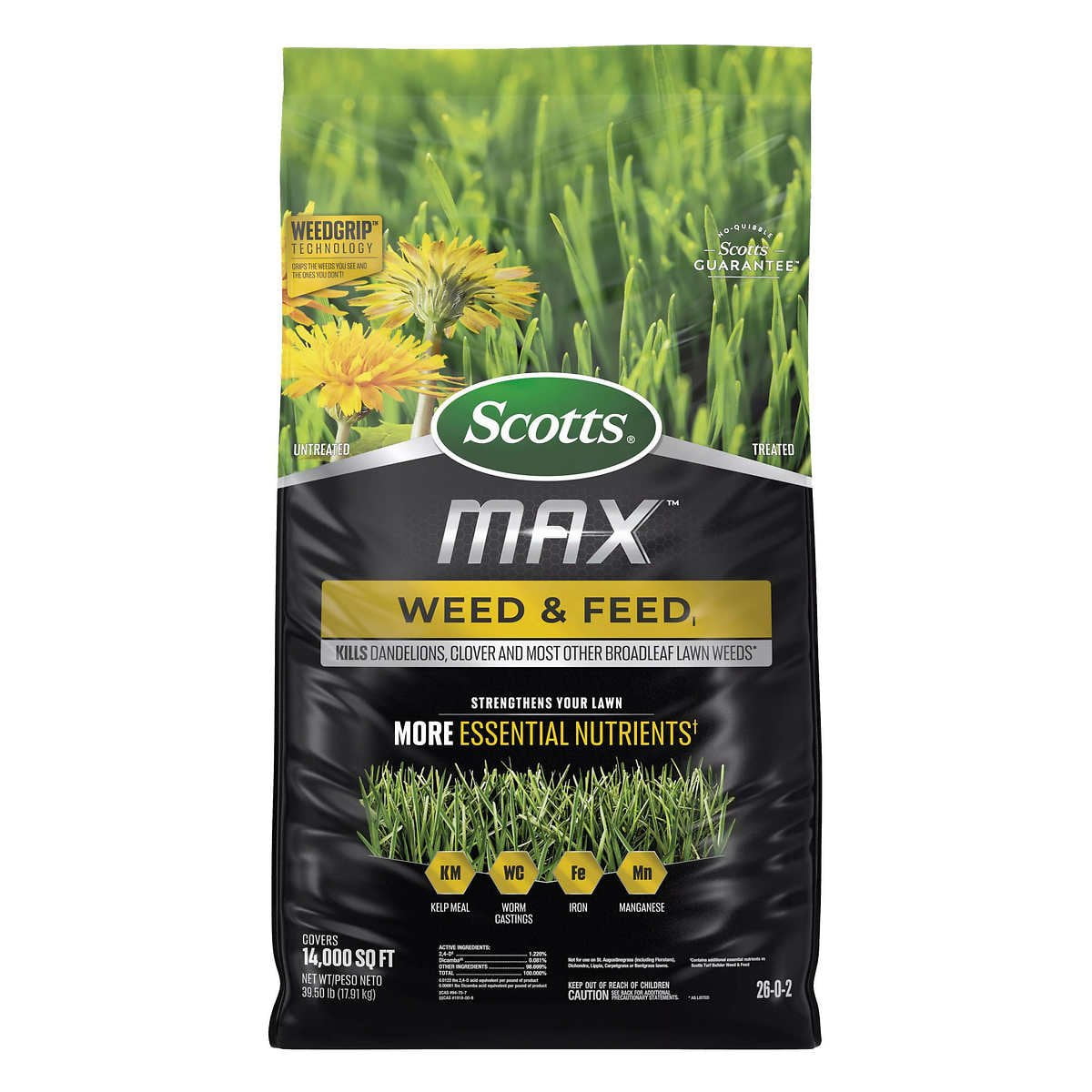 Scotts MAX Weed Feed 40 Pounds (Covers 14 000 Square Feet) Walmart com Scotts MAX Weed Feed 40 Pounds (Covers 14 000 Square Feet) Walmart com