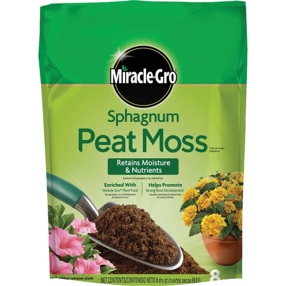 Scotts Miracle Gro Sphagnum Peat Moss Soil, 8 qt
